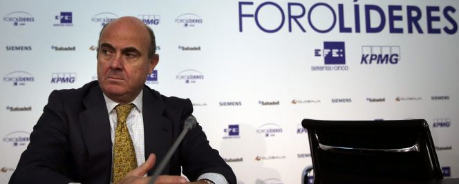 El ministro de Economía, Luis de Guindos
