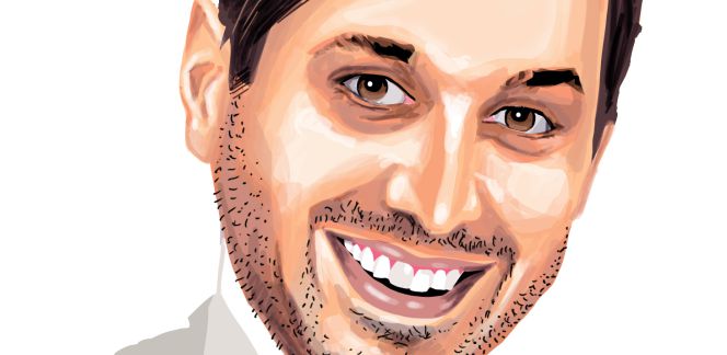 Caricatura de Tolga Öncü, nuevo director general de Ikea Ibérica.