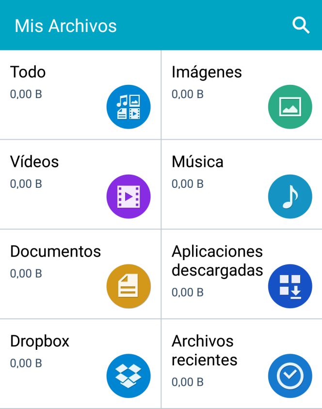 Explorador de archivos de TouchWiz