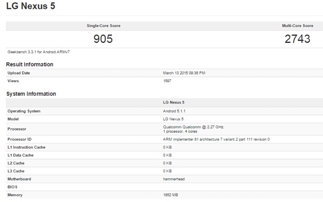 Android 5.1.1 se ha podido ver probándose en algunos Nexus 5