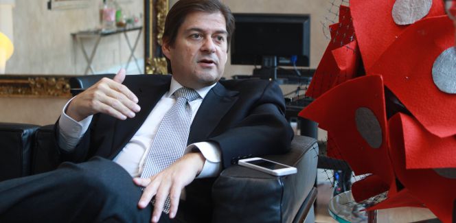Raúl Díaz-Varela durante la entrevista en Madrid.