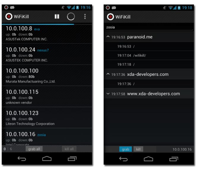 Aplicación WiFiKill
