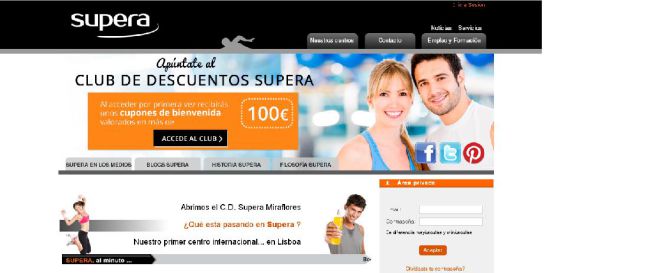 Página web de Supera.