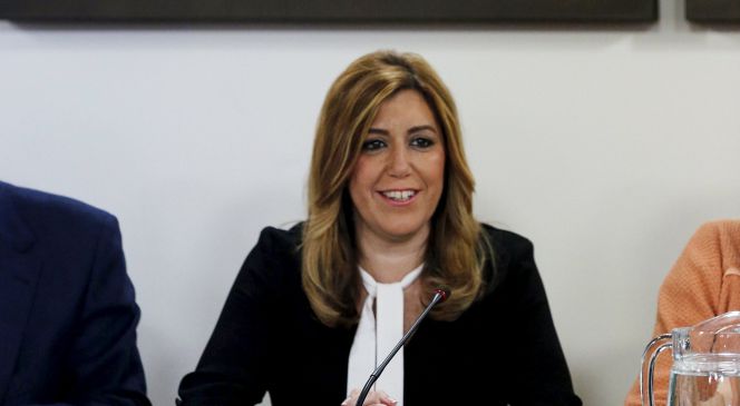 La presidenta en funciones de la Junta de Andalucía, Susana Díaz. rn rn