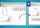 Muestra gráficos e informes en documentos de Word y PowerPoint a partir de Excel Muestra gráficos e informes en documentos de Word y PowerPoint a partir de Excel
