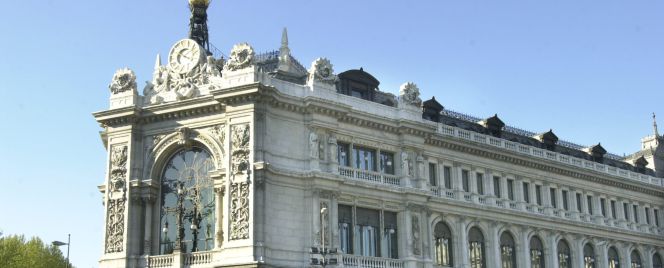 Fachada del Banco de España.