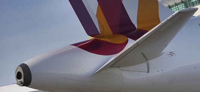 Avión Airbus A320 de la compañía Germanwings en el aeropuerto de ColoniaBonn (Alemania). er Berg
