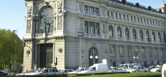 Fachada del Banco de España.