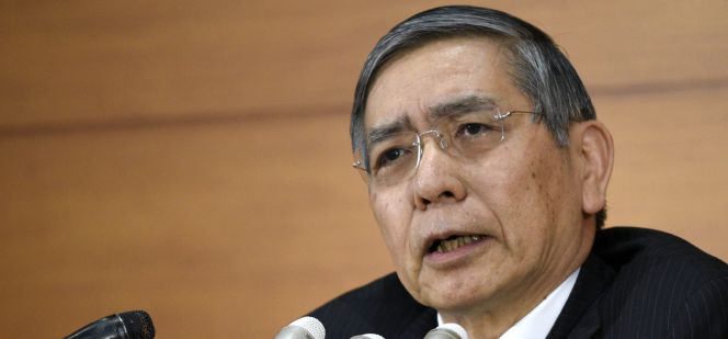 El gobernador del Banco de Japón (BoJ), Haruhiko Kuroda, ofrece una rueda de prensa en la sede de la entidad en Tokio (Japón).