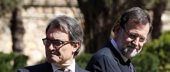 El presidente de Cataluña, Artur Mas, y el presidente de España, Mariano Rajoy.
