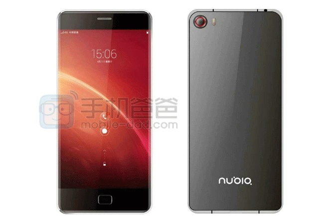 Se muestra el ZTE Nubia Z9 con una pantalla curva como la del Galaxy S6 Edge