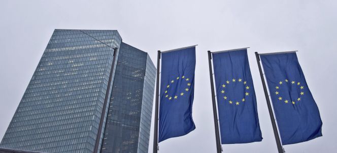 Vista de la sede del Banco Central Europeo (BCE) en Fráncfort (Alemania).