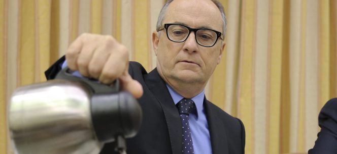 GRA128. MADRID, 14042015.- El presidente del Fondo de Reestructuración Ordenada Bancaria (FROB), Fernando Restoy, durante su comparecencia en la Comisión de Economía y Competitividad del Congreso de los Diputados.