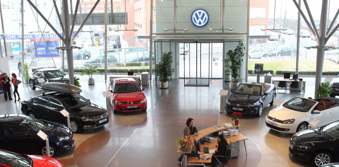 Un concesionario Volkswagen en Madrid