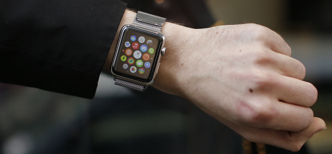 Un Apple Watch, comprado hoy en París.