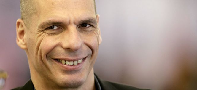 El ministro de Finanzas de Grecia, Yanis Varufakis, en el Eurogrupo celebrado el viernes 24 de abril, en Riga (Letonia).