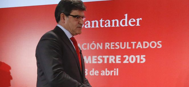 GRA167. MADRID, 28042015.- El consejero delegado del Banco Santander, José Antonio Álvarez, durante la presentación de los resultados de la entidad en el primer trimestre de 2015, hoy en Madrid. EFEJuan Carlos Hidalgo