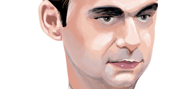 Caricatura de Juan March de la Lastra, próximo presidente de Banca March.