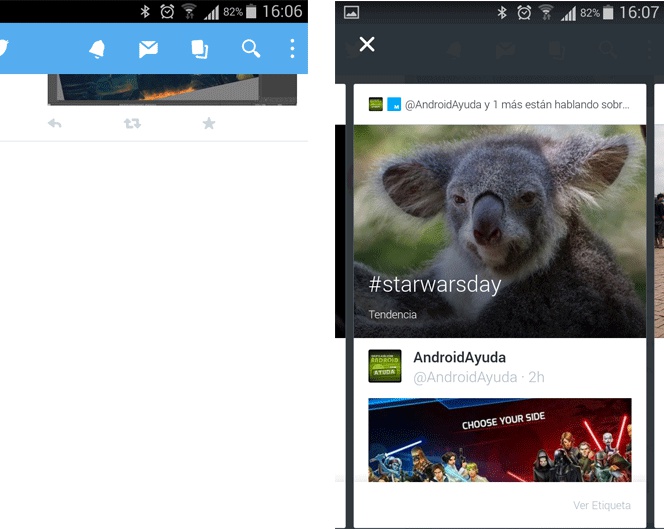 Cómo activar la nueva función Highlights de Twitter para Android