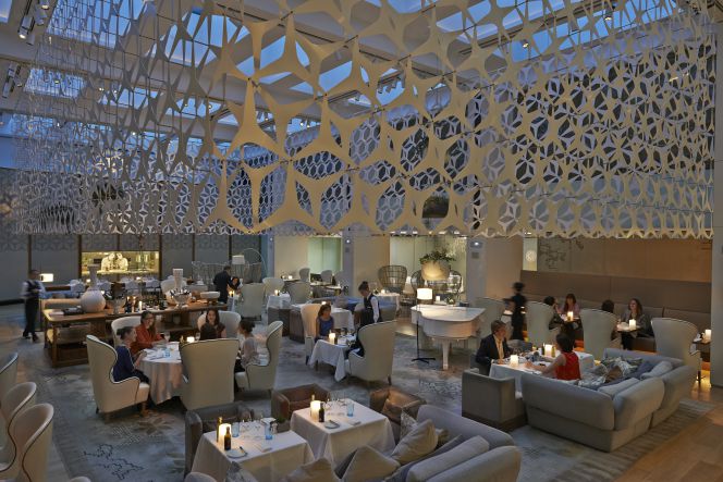 Sala de BistrEau, en el Hotel Mandarin Oriental.