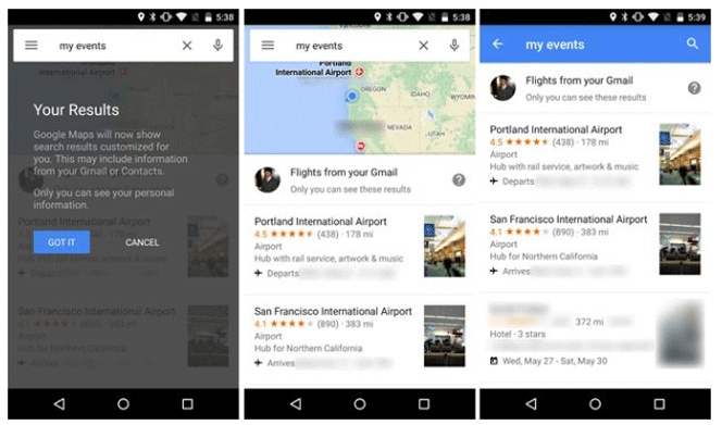 Descubren una función oculta de Google Now en la última versión de Google Maps