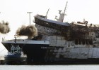 Un cortocircuito en un coche, causa del incendio del ferry de Trasmediterránea Un cortocircuito en un coche, causa del incendio del ferry de Trasmediterránea