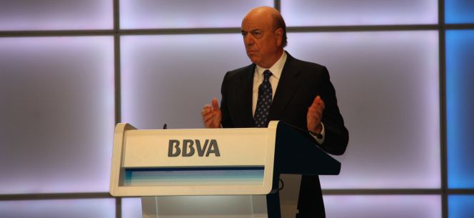 El presidente de BBVA, Francisco González