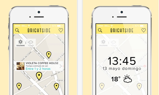 Brightside, la aplicación para tu móvil que te hará disfrutar de las mejores terrazas al sol