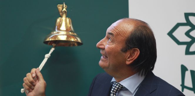 Félix Revuelta, presidente de Naturhouse, en la salida a Bolsa de la compañía.