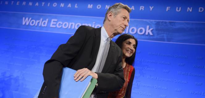 Olivier Balnchard, en la presentación del último informe de perspectivas globales del FMI.