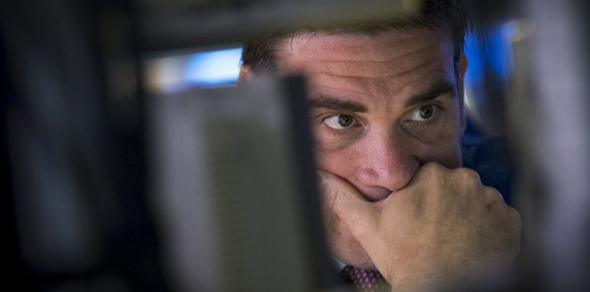 Un trader pensativo.