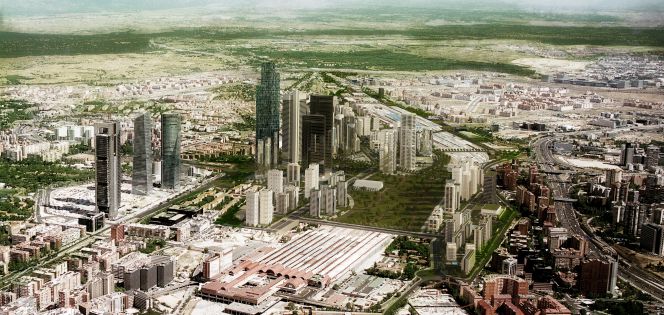 Recreación del plan urbanístico Distrito Castellana Norte.
