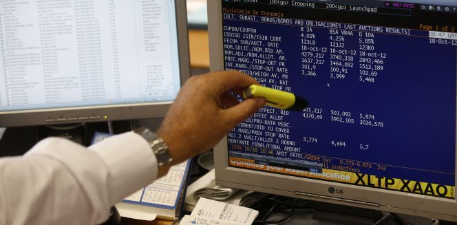 Un trader, en Madrid.