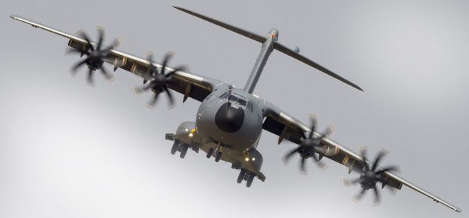 Primer Airbus A400M que voló de Toulouse a Sevilla el pasado 12 de mayo, después del accidente del 9 de mayo.