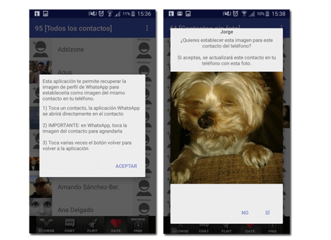 Cómo sincronizar las fotos de perfil de WhatsApp con la agenda de tu móvil