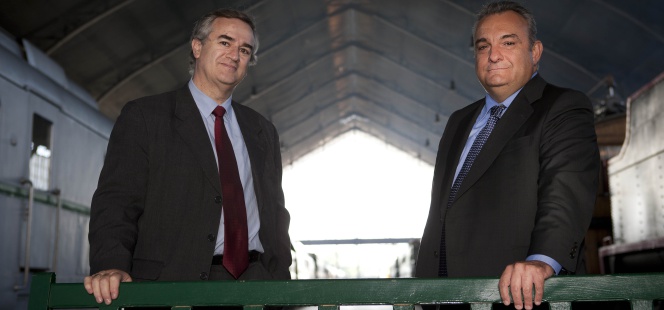 El director general de Fidex, Fernando Argüello, y el presidente, Juan Diego Ibáñez.
