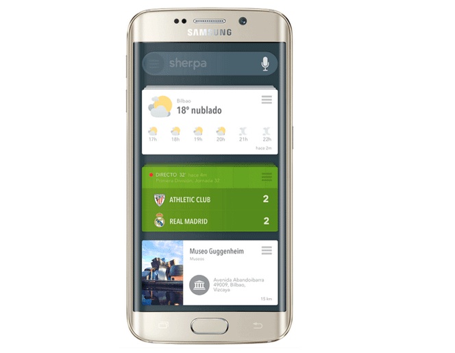 Los Samsung Galaxy S6 y S6 Edge integrarán Sherpa Next, el rival español de Google Now