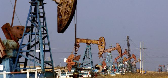 Campo de extracción de petróleo