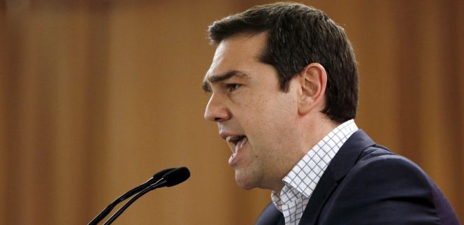 El primer ministro griego, Alexis Tsipras, tras un acto de Syriza este fin de semana.