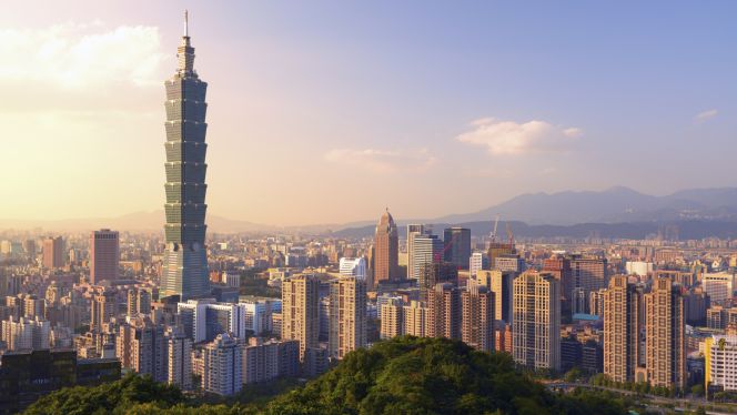 Vista panorámica de Taipéi, capital de Taiwán.
