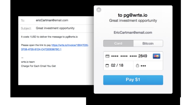 Un servicio con el que cobrar al que quiere mandarte spam al correo electrónico