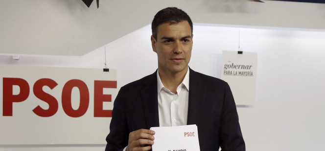 El secretario general del PSOE, Pedro Sánchez, este miércoles.