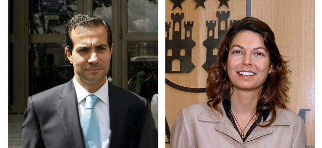 El consejero de Justicia y portavoz de la Comunidad de Madrid,Salvador Victoria y Lucía Figar, consejera de Educación del Gobierno madrileño.