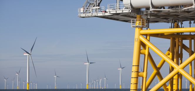 Parque eólico marino de Iberdrola.