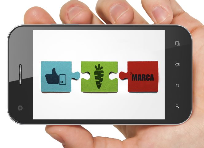 Contenidos de marca con la marca en segundo plano