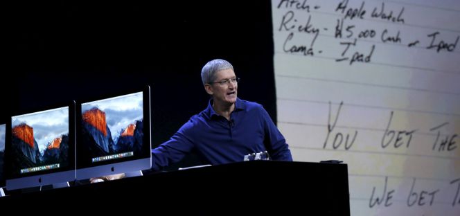 Tim Cook, consejero delegado de Apple.