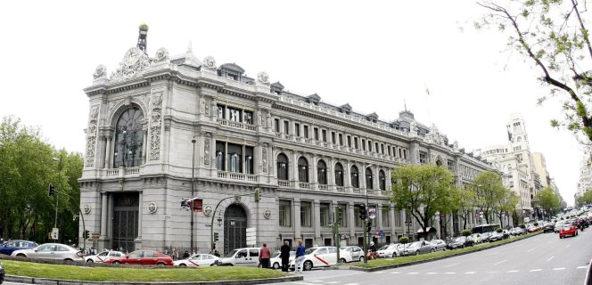 Vista de la fachada del Banco de España. EFEArchivo