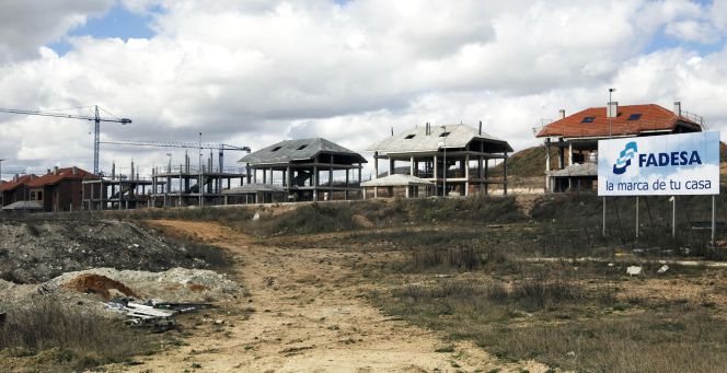 Imagen de una promoción de chalets de Fadesa.