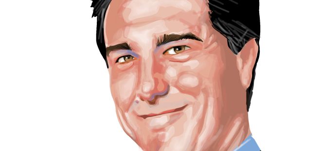Caricatura de Ismael Clemente, presidente de Merlin Properties.