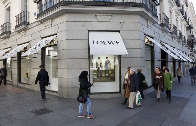 Fachada de la tienda de Loewe, de la calle Serrano (Madrid).
